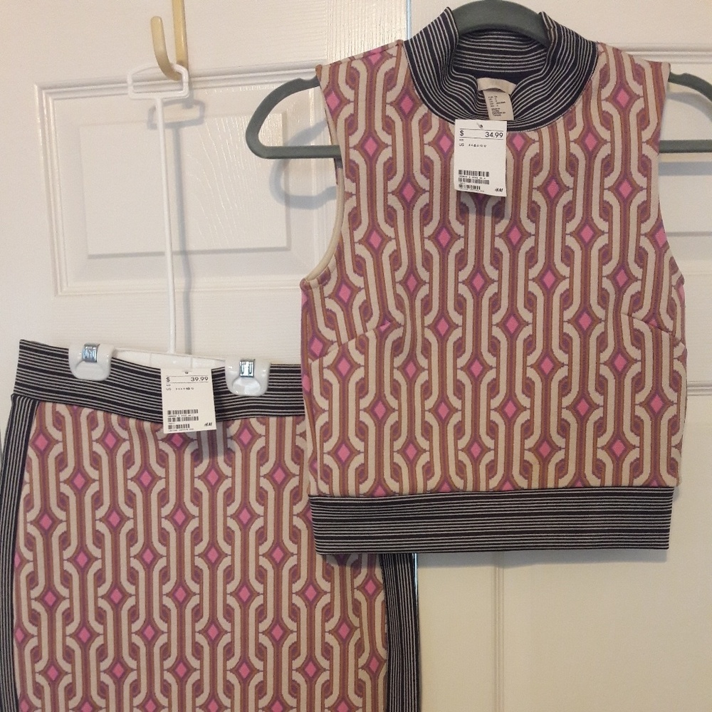 NWT Crop top Bodycon set